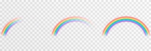 Premium Vector Vector Rainbow On Isolated Transparent Background Effect After Rain Rainbow Png