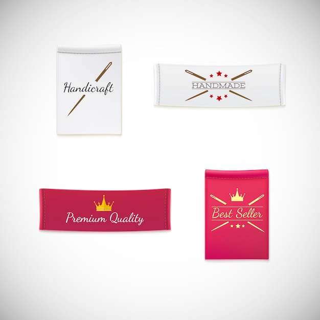 Download Free Vector Realistic Clothing Tag With Logo Premium Vector Use our free logo maker to create a logo and build your brand. Put your logo on business cards, promotional products, or your website for brand visibility.