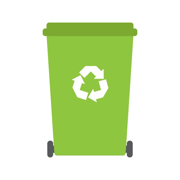 Premium Vector | Vector recycle bin for utilization of garbage