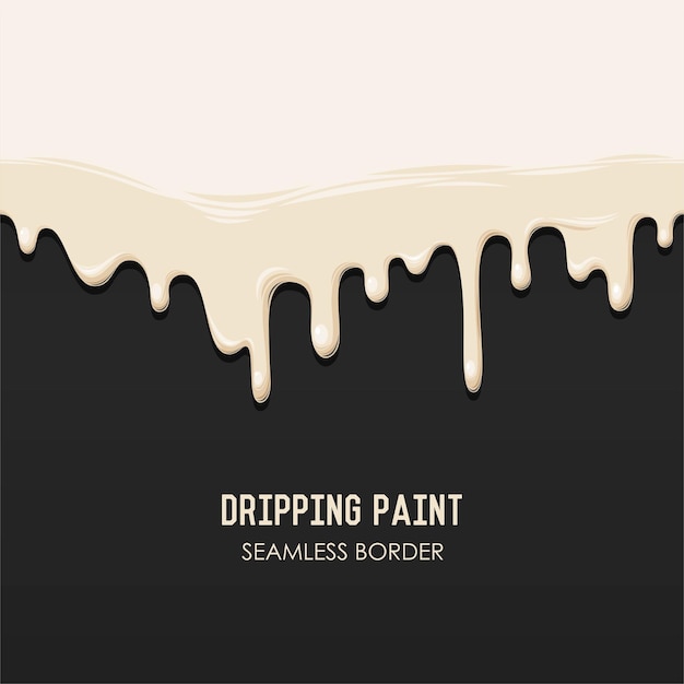 Premium Vector Vector Seamless Border With Dripping Paint   Vector Seamless Border With Dripping Paint 460840 95 