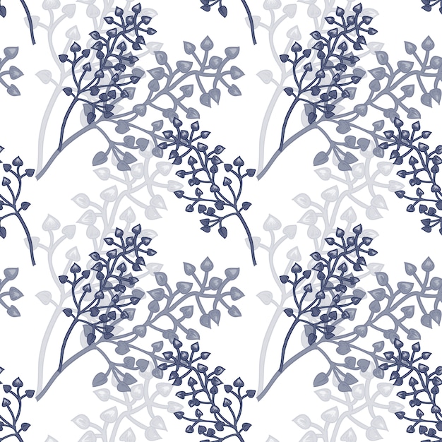 Vector seamless floral pattern. Vector | Premium Download