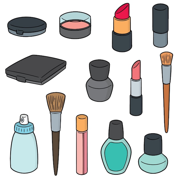 Premium Vector | Vector set of cosmetic