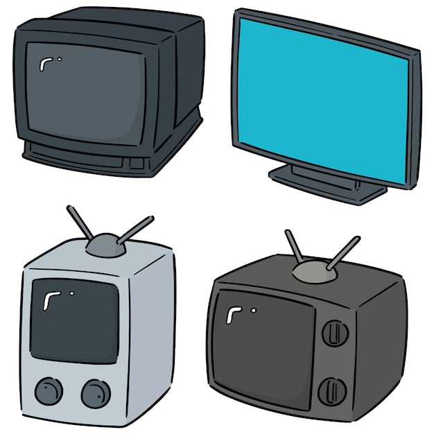 Vector set of television | Premium Vector