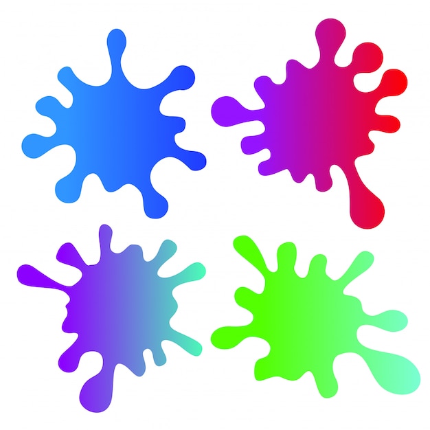 Vector slime splash blobs Vector | Premium Download