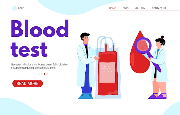 premium-vector-vector-template-for-a-blood-test-page-for-web-design