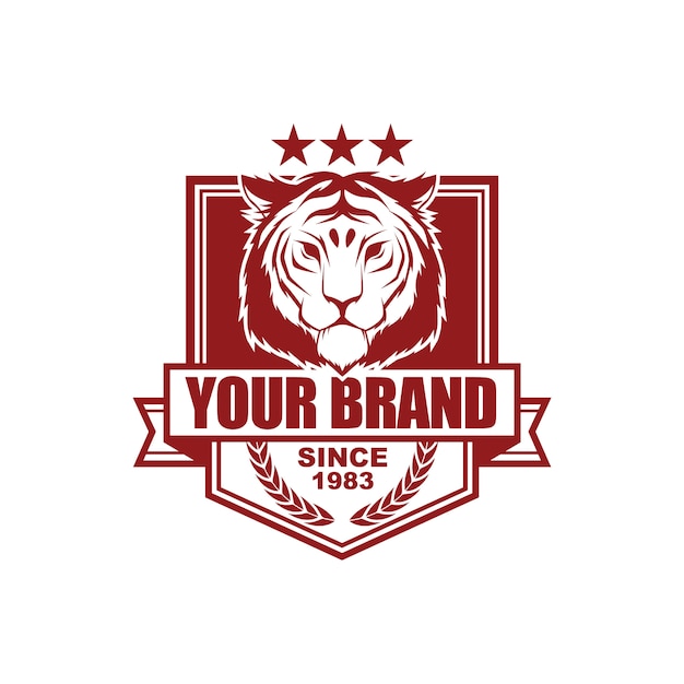 Download Free Vector Vintage Style Logo Design Template With Tiger Premium Vector Use our free logo maker to create a logo and build your brand. Put your logo on business cards, promotional products, or your website for brand visibility.