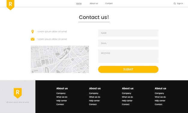 Vector of website elements for web design Free Vector