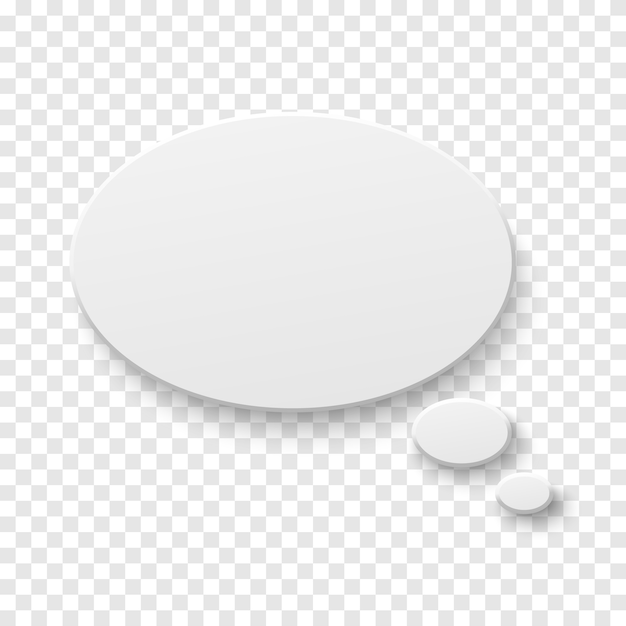 Premium Vector Vector White Blank Paper Speech Bubble