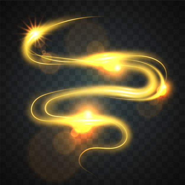 Premium Vector | Vector of yellow light effect.