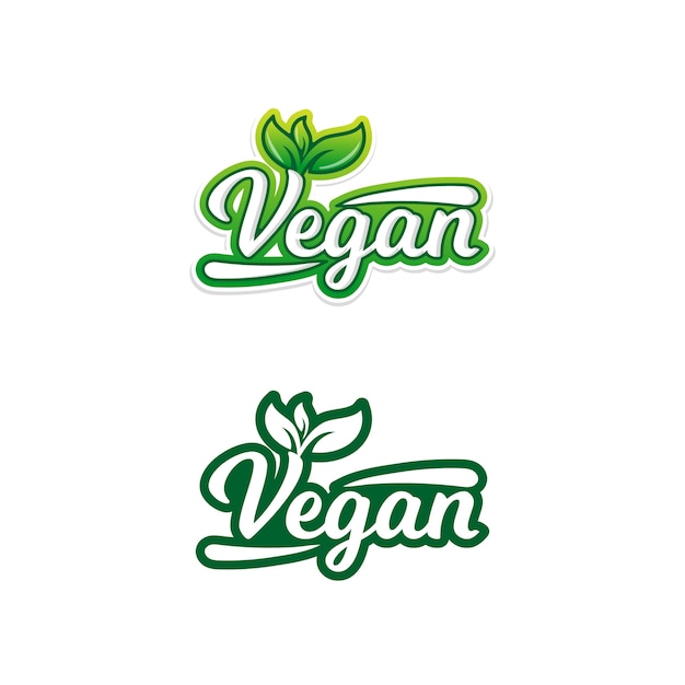 Premium Vector | Vegan food stickers