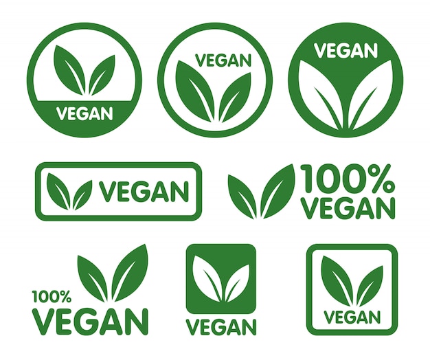Download Free Vegan Label Set Bio Ecology Organic Logos And Tags Premium Vector Use our free logo maker to create a logo and build your brand. Put your logo on business cards, promotional products, or your website for brand visibility.