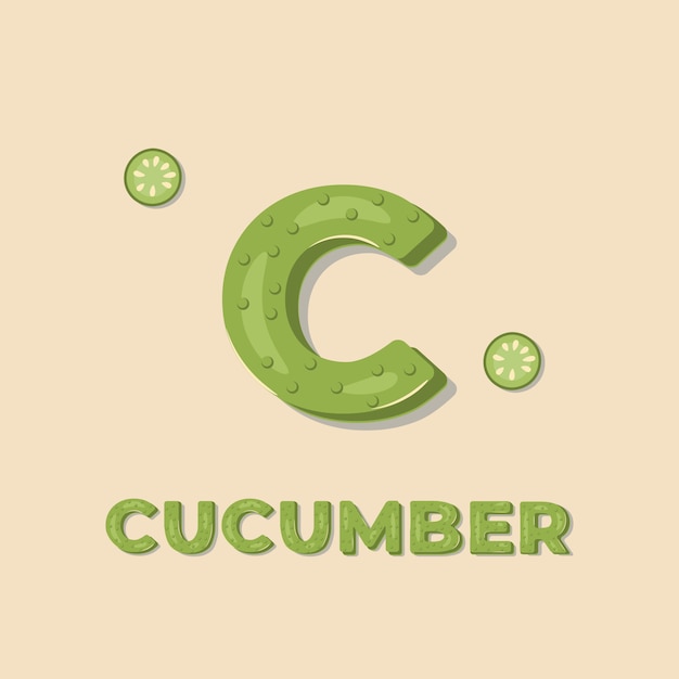 Download Free Vegetable Cucumber Lettering Illustration Premium Vector Use our free logo maker to create a logo and build your brand. Put your logo on business cards, promotional products, or your website for brand visibility.