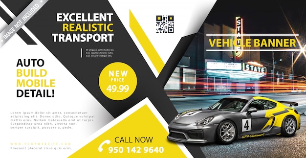 Free Vector Vehicle Web Banner