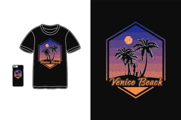 Download Premium Vector | Venice beach,t-shirt merchandise ...