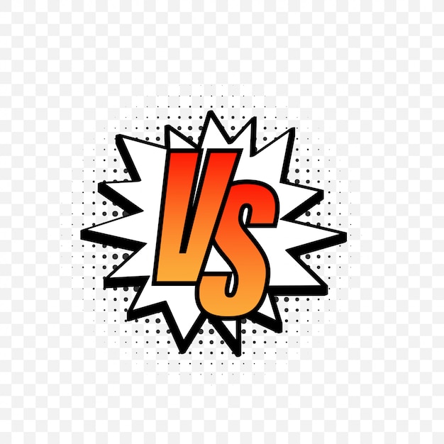 Versus Logo Vs Letters For Sports And Fight Competition Vector