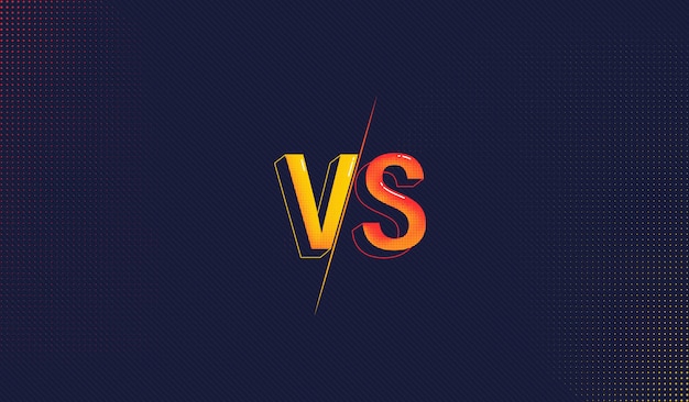 Premium Vector | Versus screen background, fight clash battle vs match.