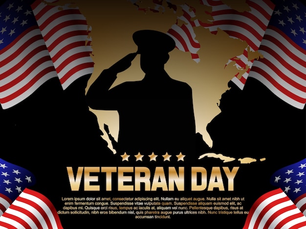 Download Veteran day illustration | Premium Vector