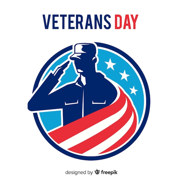 Download Veteran's day composition with soldier silhouette | Free ...