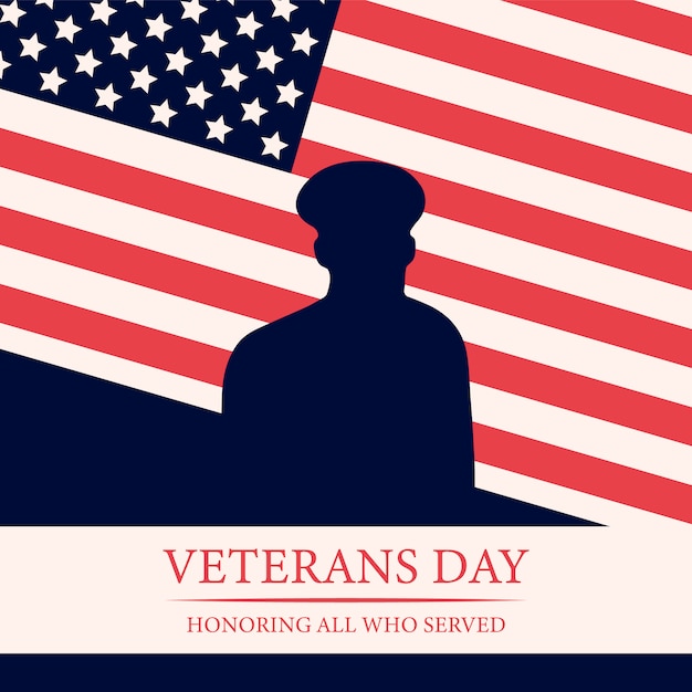 Download Veterans day background of national american event ...