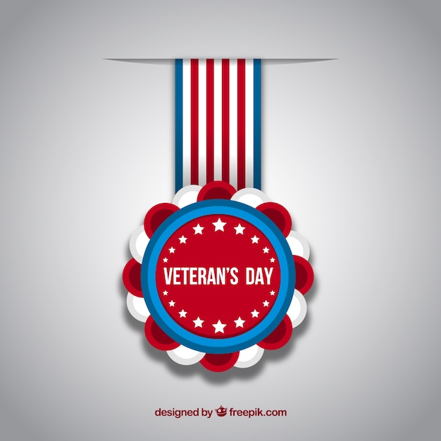 Veterans day badge