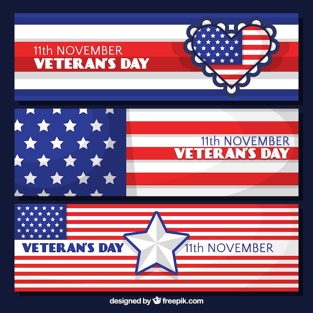 free-vector-veterans-day-banners-with-the-colors-of-the-united-states