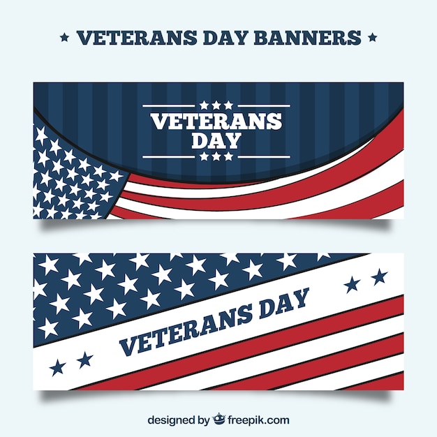 veterans-day-banners-with-flags-vector-free-download