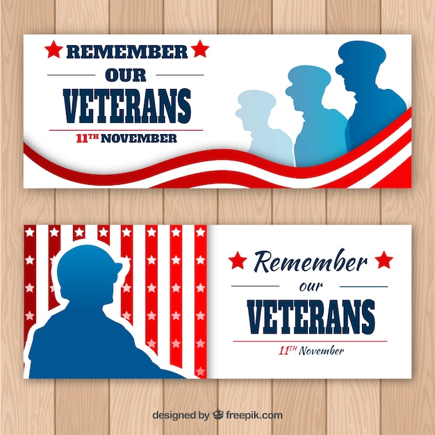 happy-veterans-day-banner-with-congratulations-vector-image