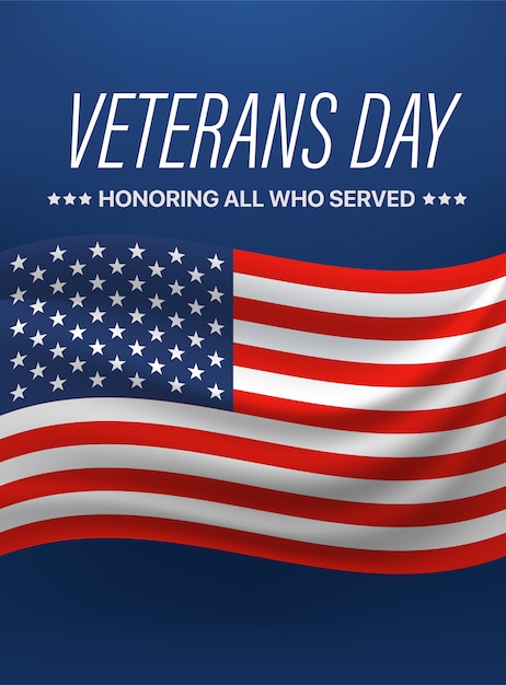 Premium Vector | Veterans day. honoring all who served. vector illustration