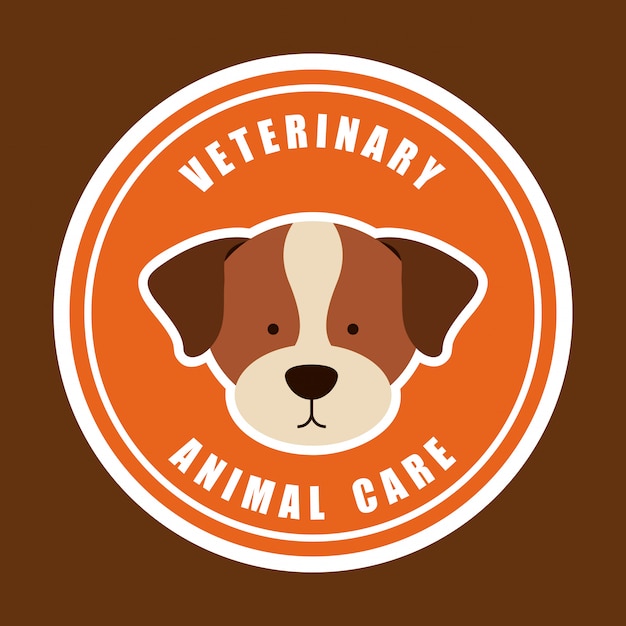 Veterinary animal care logo graphic design Vector Free Download