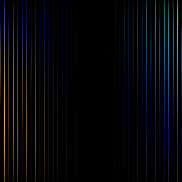 Vibrant lines on black background vector Free Vector