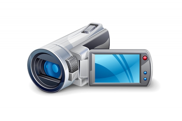 Video camera  illustration Premium Vector