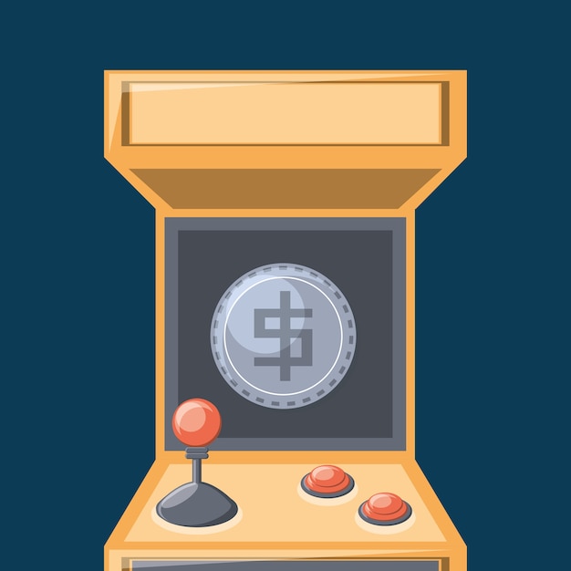 Video Game Arcade Machine Icon Vector Premium Download