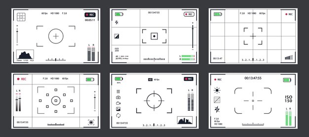 カメラ ファインダー 画像 無料のベクター ストックフォト Psd