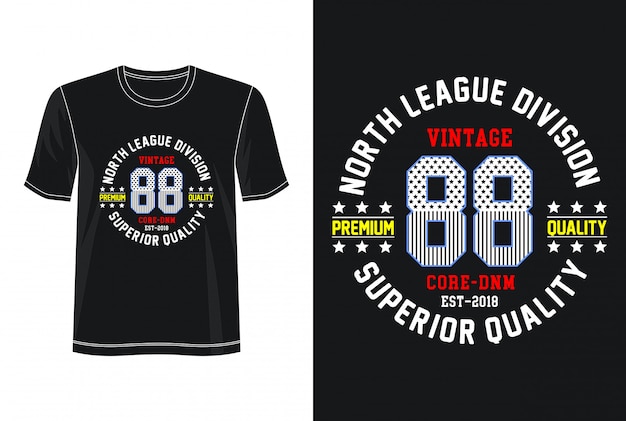 Download Vintage 88 typography for print t shirt | Premium Vector