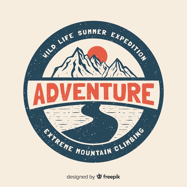 Download Free Vintage Adventure Logo Free Vector Use our free logo maker to create a logo and build your brand. Put your logo on business cards, promotional products, or your website for brand visibility.