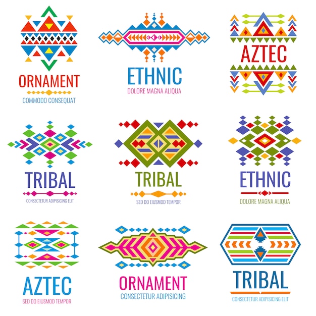 Download Free Vintage American Indian Vector Logo Set Business Brand Identity Use our free logo maker to create a logo and build your brand. Put your logo on business cards, promotional products, or your website for brand visibility.