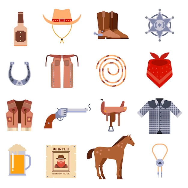 Download Vintage american old western designs sign and graphics cowboy | Premium Vector
