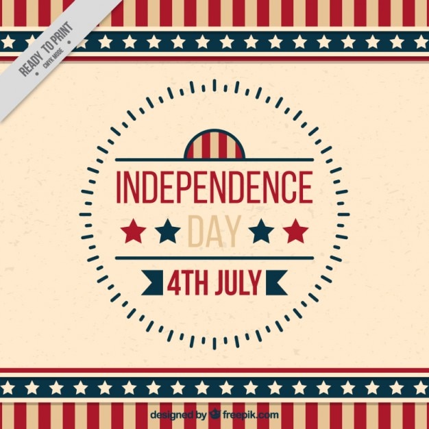 Vintage background of independence day