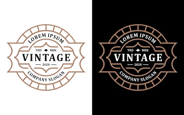 Download Free Vintage Badge Stamp Emblem Logo Design Premium Vector Use our free logo maker to create a logo and build your brand. Put your logo on business cards, promotional products, or your website for brand visibility.