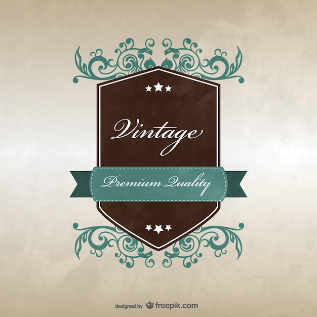 Download Free Vintage Badge Template Design Free Vector Use our free logo maker to create a logo and build your brand. Put your logo on business cards, promotional products, or your website for brand visibility.