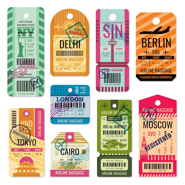 flight luggage labels