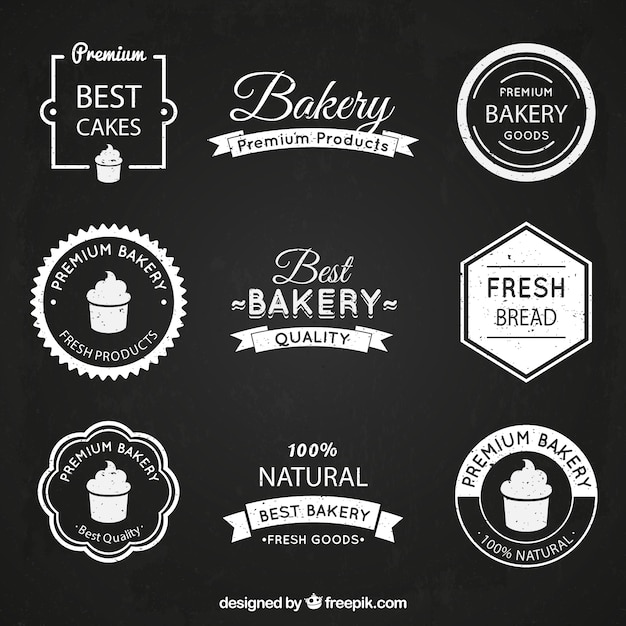 Download Free Download This Free Vector Vintage Bakery Logos In Flat Style Use our free logo maker to create a logo and build your brand. Put your logo on business cards, promotional products, or your website for brand visibility.