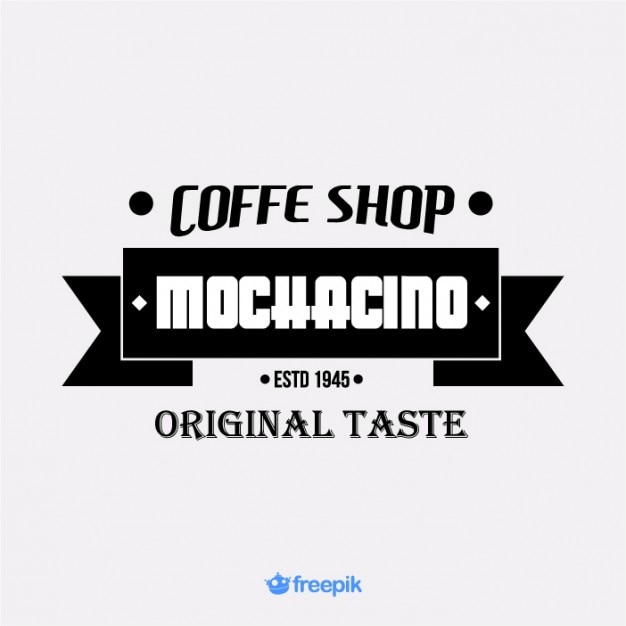 Download Free Vector Vintage Banner On Coffee Shop PSD Mockup Templates