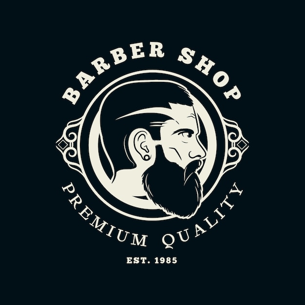 Download Free Vintage Barber Shop Logo Free Vector Use our free logo maker to create a logo and build your brand. Put your logo on business cards, promotional products, or your website for brand visibility.