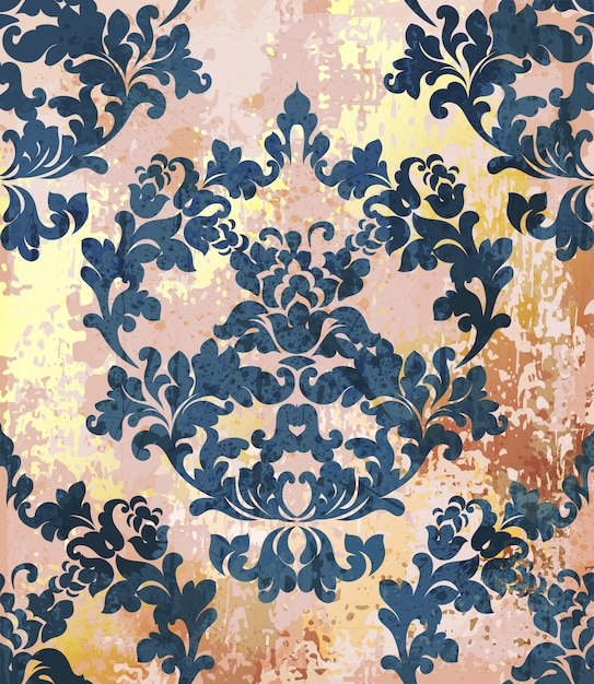 Download Vintage baroque texture pattern Vector | Premium Download