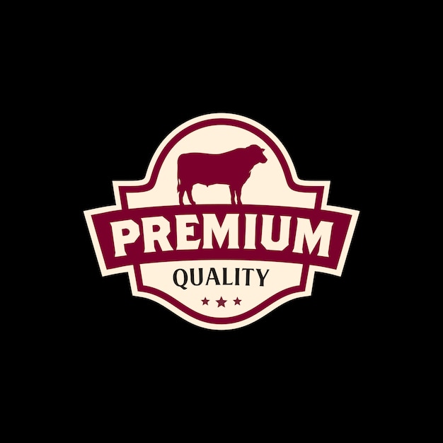 Download Free Vintage Beef Meat Sticker Label Logo Design Premium Vector Use our free logo maker to create a logo and build your brand. Put your logo on business cards, promotional products, or your website for brand visibility.