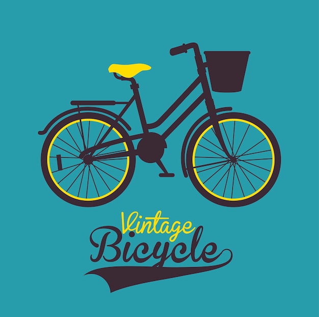 Download Vintage bicycle isolated icon design | Premium Vector