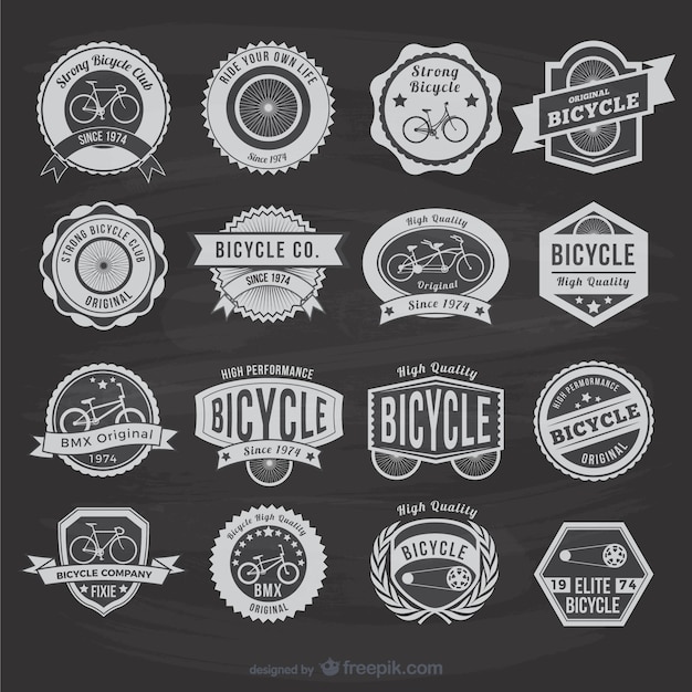 Vintage bicycle stickers