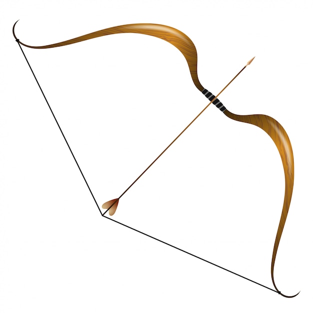 Vintage bow and arrow Vector | Premium Download