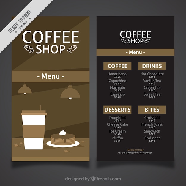 free-vector-vintage-cafe-menu-in-flat-design